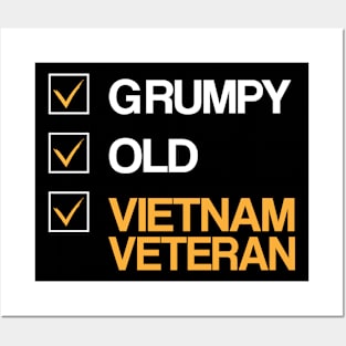 Grumpy Vietnam Veteran Veteran’s Day Posters and Art